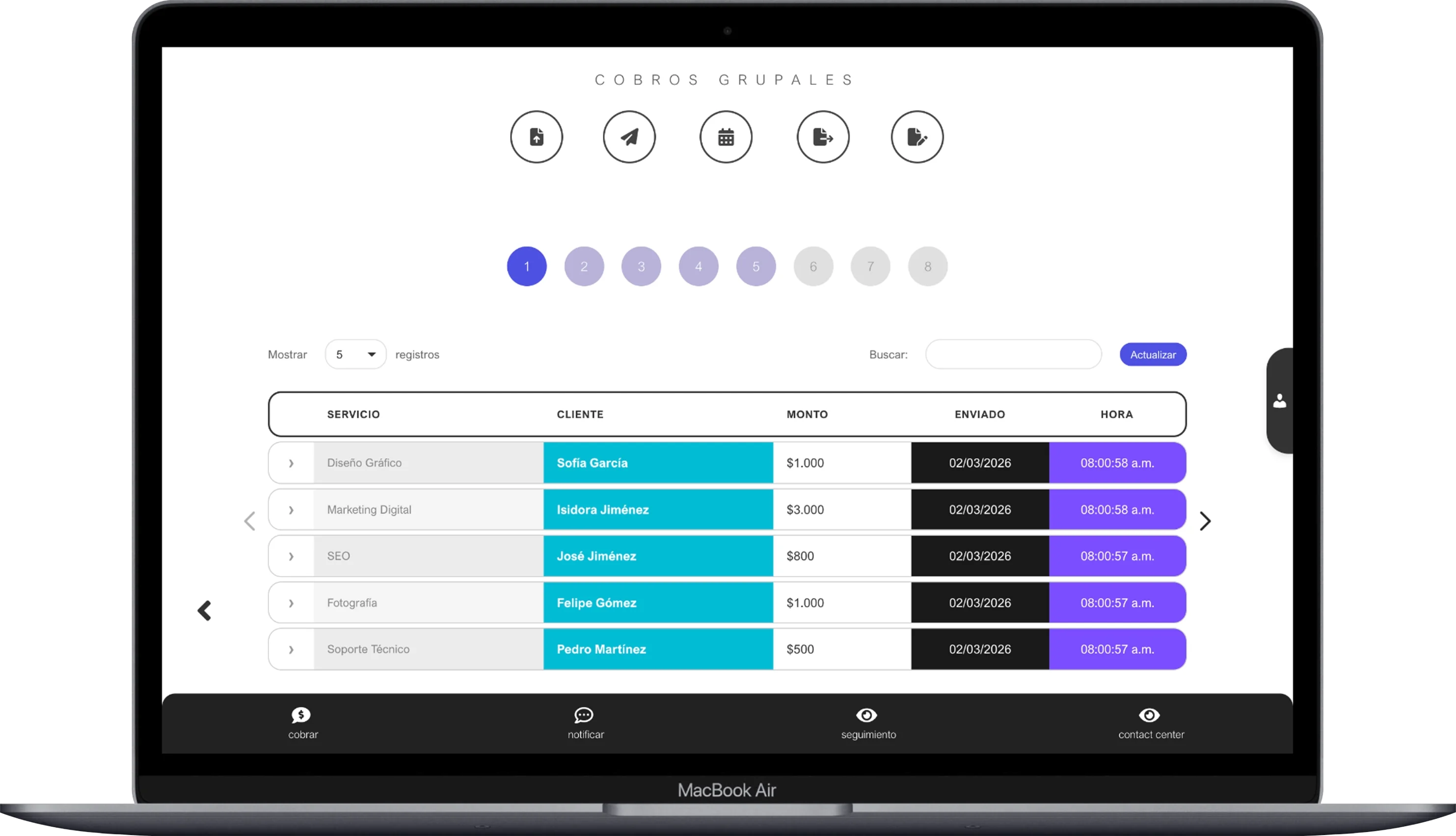 Cobros masivos AvisoCobro
